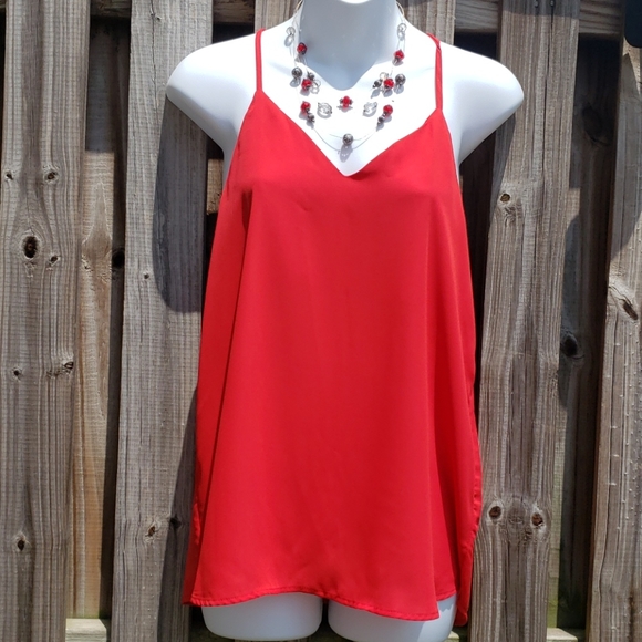 Active USA Tops - Active USA red see through tank top Small